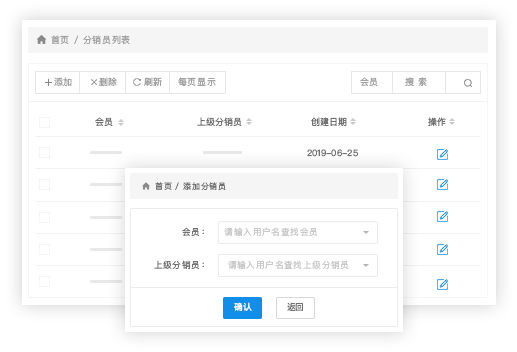 快速招募不断裂变,实现全网分销