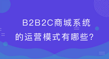 B2B2C商城系统的运营模式有哪些？