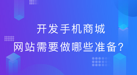开发手机商城网站需要做哪些准备?