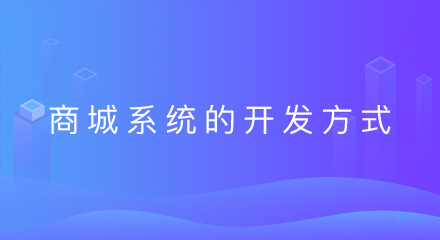 网上商城系统的开发方式有哪些?
