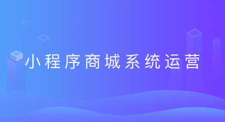小程序商城系统如何运营?