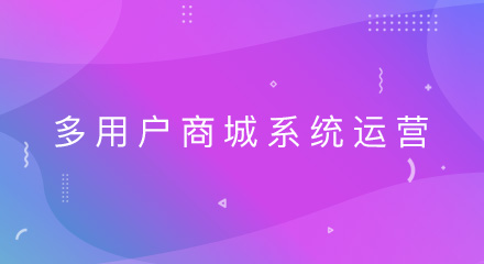 多用户商城系统搭建后如何运营？