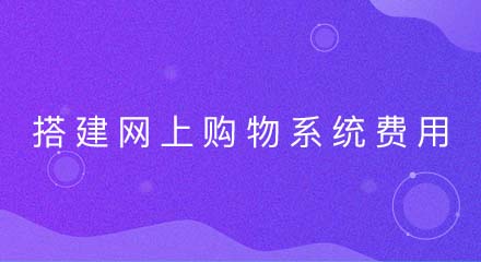 自己搭建网上购物系统的费用贵吗?