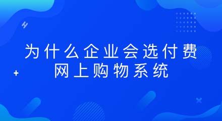 为什么企业会选付费的网上购物系统?