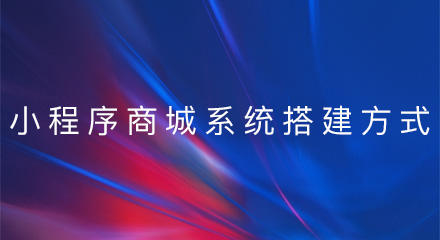 小程序商城系统有哪些搭建方式?