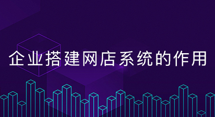企业搭建网店系统的作用