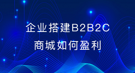 企业搭建b2b2c商城如何盈利?