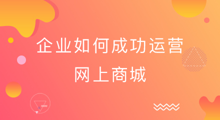 企业如何成功运营网上商城