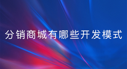 分销商城有哪些开发模式?