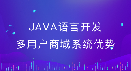java语言开发多用户商城系统优势