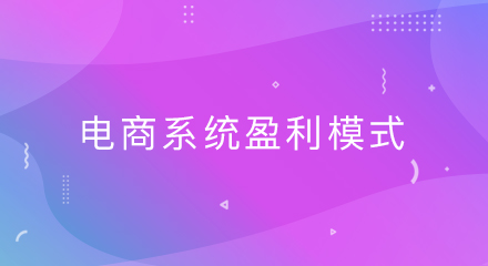 电商系统盈利模式