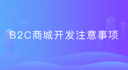 b2c商城开发注意事项