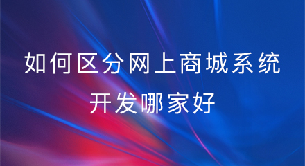 如何区分网上商城系统开发哪家好?