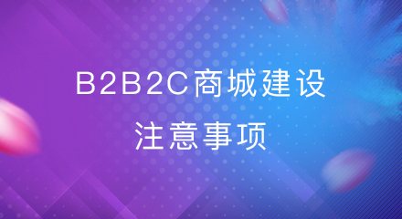 B2B2C商城建设注意事项