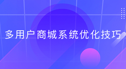 多用户商城系统优化技巧