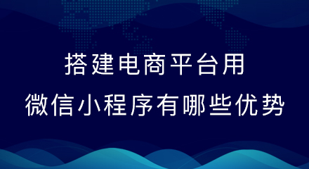 搭建电商平台用微信小程序有哪些优势?