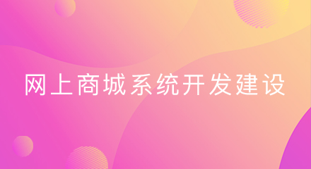 网上商城系统开发建设