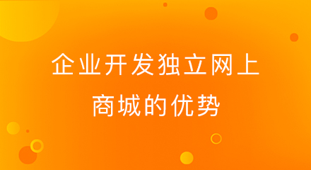 企业开发独立网上商城的优势有哪些?