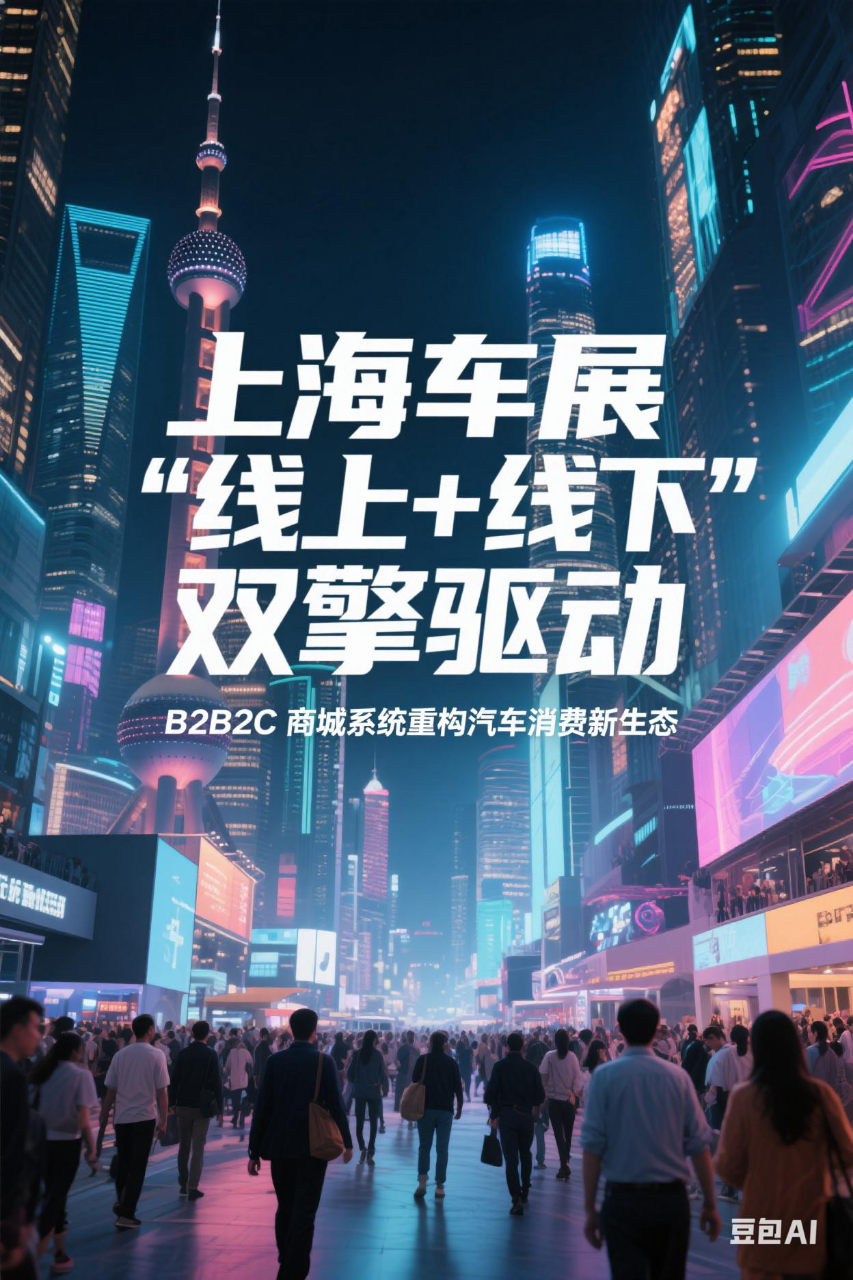 上海车展“线上+线下”双擎驱动:B2B2C商城系统重构汽车消费新生态