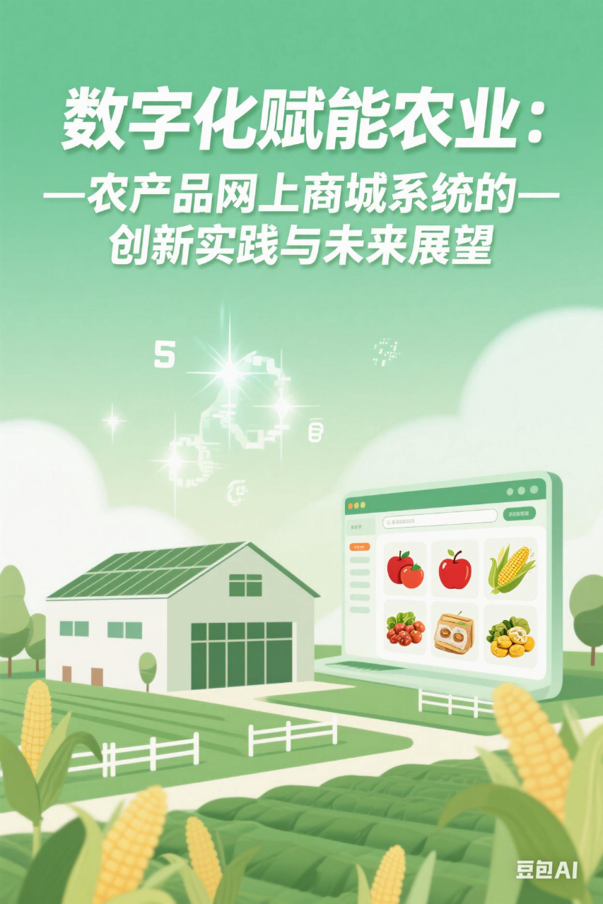 数字化赋能农业:农产品网上商城系统的创新实践与未来展望