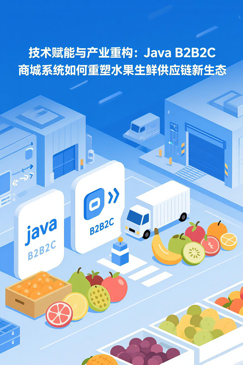 技术赋能与产业重构:Java B2B2C商城系统如何重塑水果生鲜供应链新生态